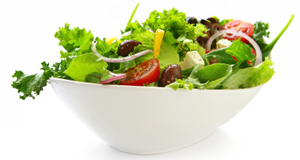Een salade is altijd goed!
